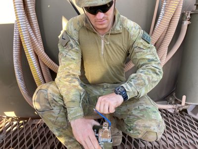 Australian Army Soldier With Spee3d Printed Part