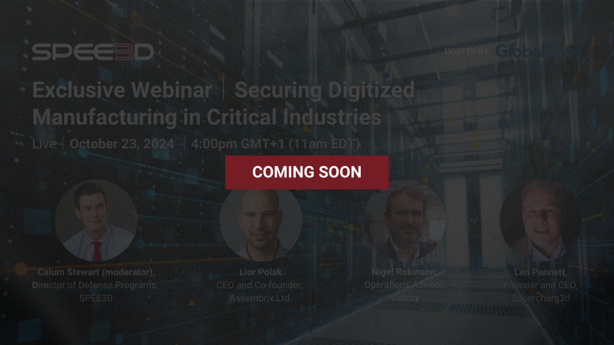 Webinars and Events - SPEE3D 3D Metal Printing